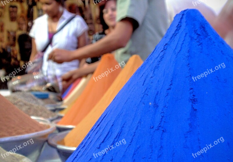 Egyptian Spices Blue Egypt Aswan Nubian Village