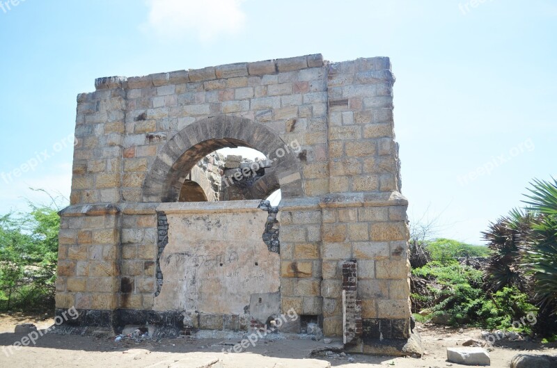 Abandoned Dhanushkodi Old Railway Station 1964 Cyclone Free Photos