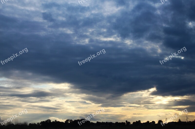 Sky Clouds Blue Dark Clouds Clouds Form