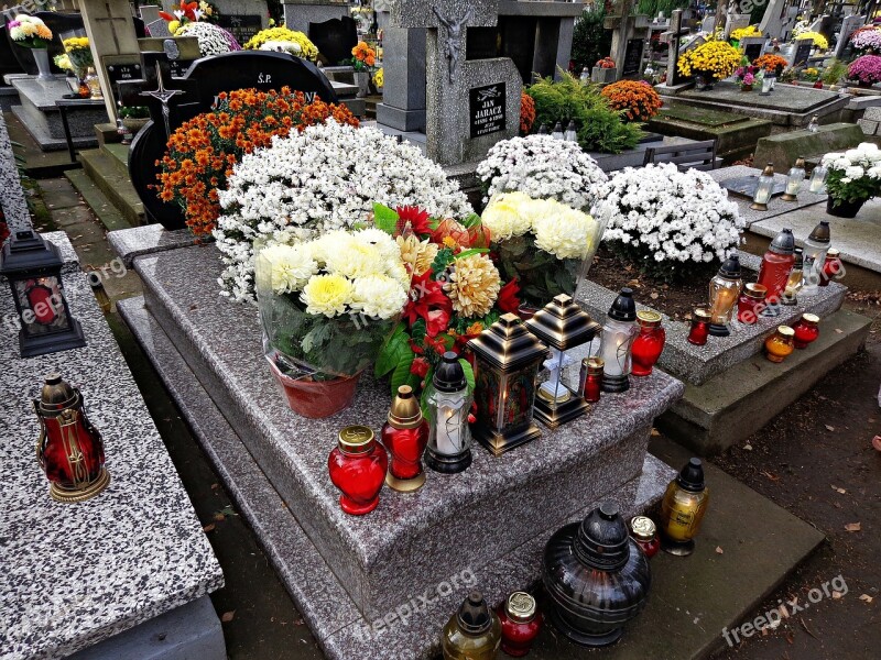 Cemetery Tombstone All Saints ' Day The Tomb Of The Dead