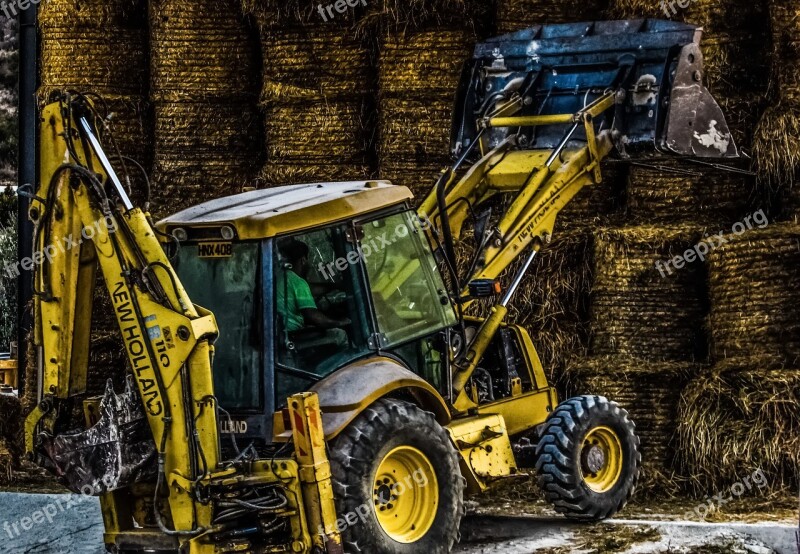 Bulldozer Heavy Machine Yellow Working Farm