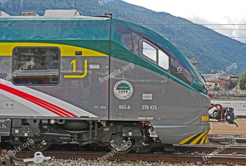 Drive Head Railway Regional Traffic Tirano Italy