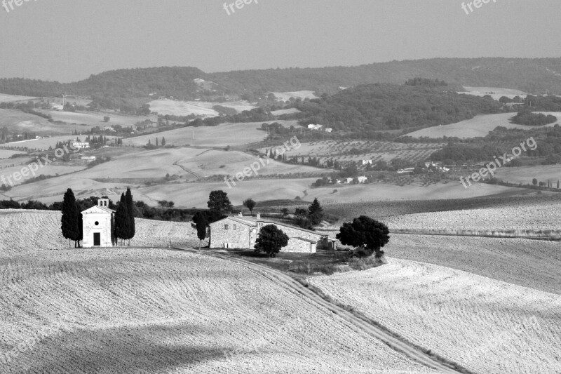 Tuscany Italy Landscape Toscana Sw