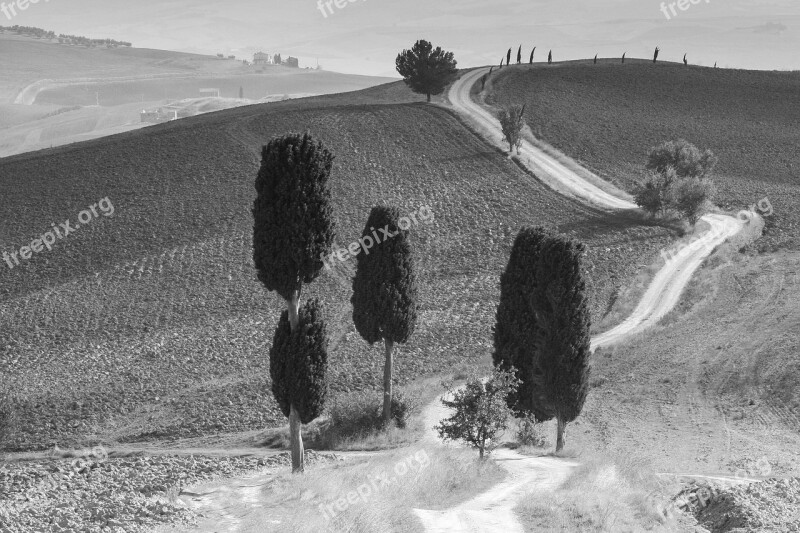 Tuscany Italy Landscape Toscana Sw