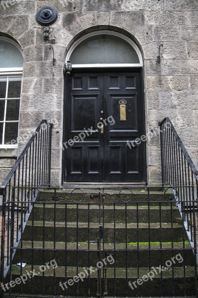 Edinburgh Door Gate Entrance Building