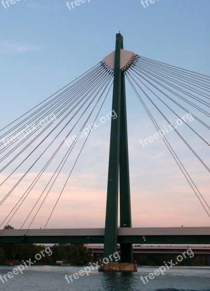 Bridge Danube Vienna Danube Bridge Free Photos