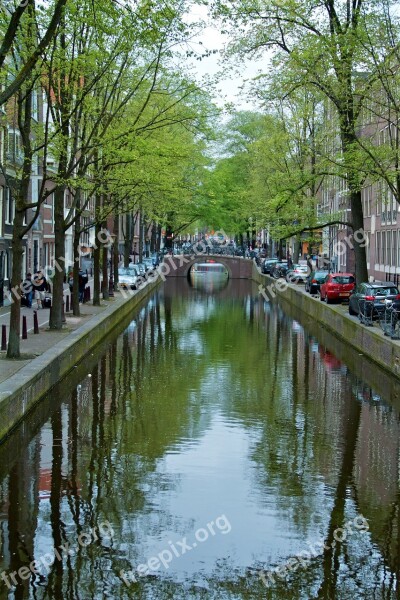 Amsterdam Channel Canal Canals Amstel