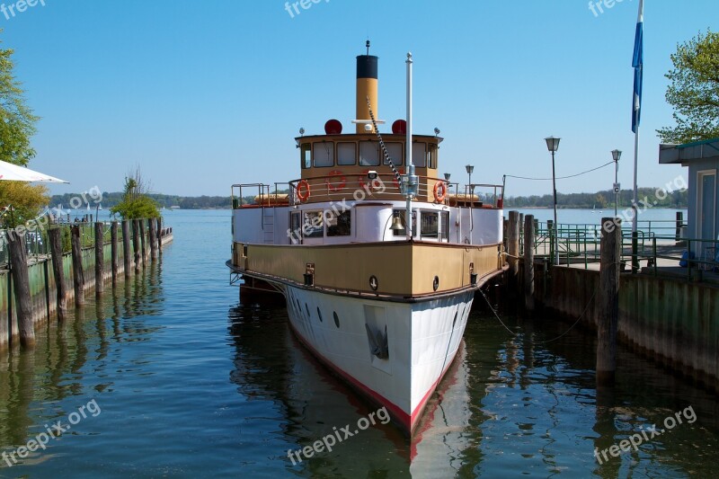 Chiemsee Lake Prien Historically Sidewheelers