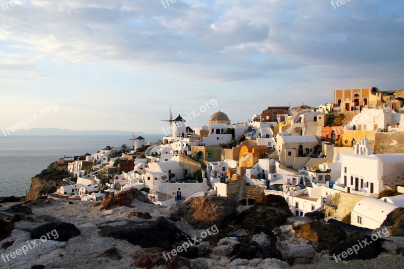 Santorini Greek Island Cyclades Caldera White Houses