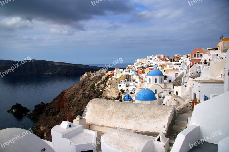 Santorini Greek Island Cyclades Caldera White Houses