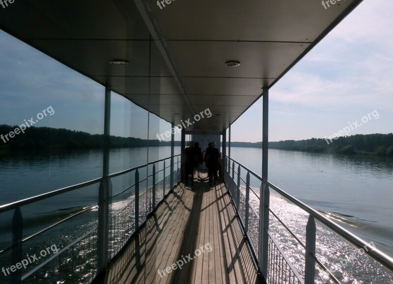 Danube Mirroring Water River Ship