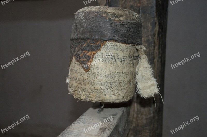 Mane Wheel Hemis Monastery Hemis Ladakh Free Photos