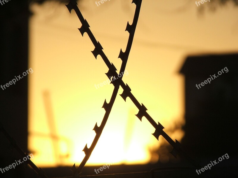 Haydarpaşa Barbed Wire Sunset Free Photos