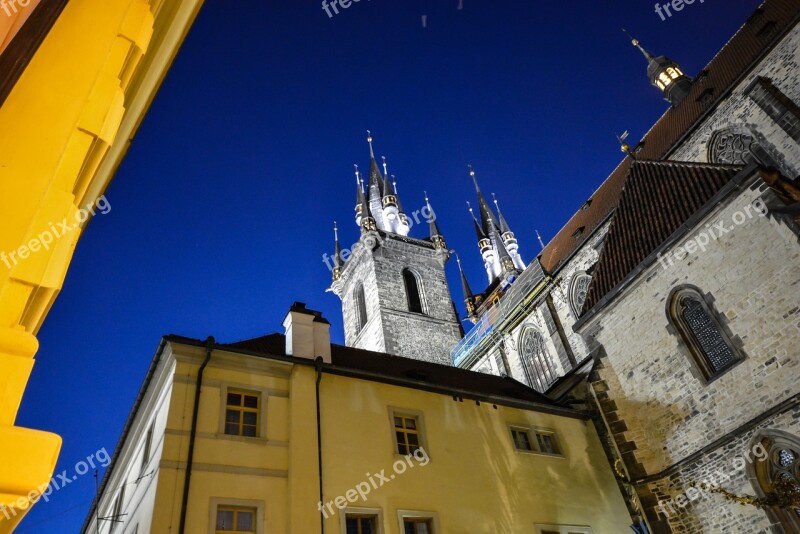 Prague Castle Czech Spires Church