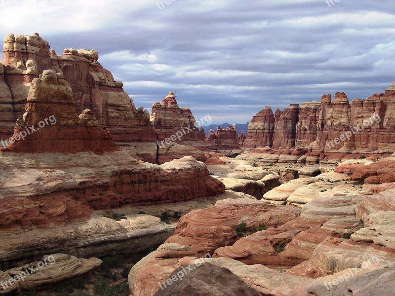 Landscape Panorama Rock Stone Needles