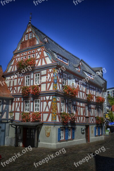 Idstein Hesse Germany Old Town Fachwerk Fachwerkhaus