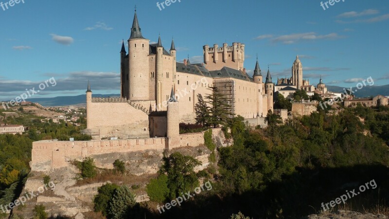 Alcazar Segovia City Spain Castle