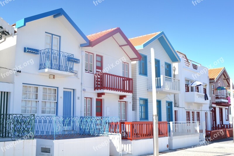 Aveiro Colorful Houses Portugal Beautiful Houses Dollhouses