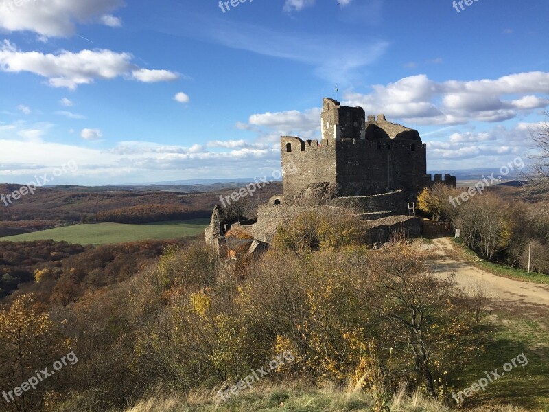 Hollókő Castle Autumn Free Photos