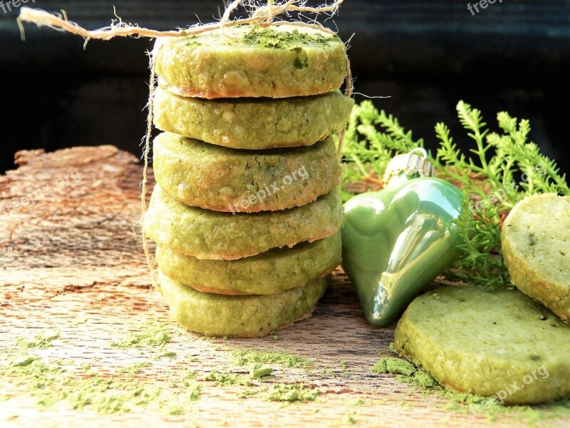 Green Cookie Green Tea Matcha Advent