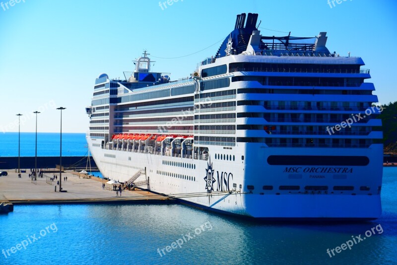 Cruise Ship Liner Harbour Quayside