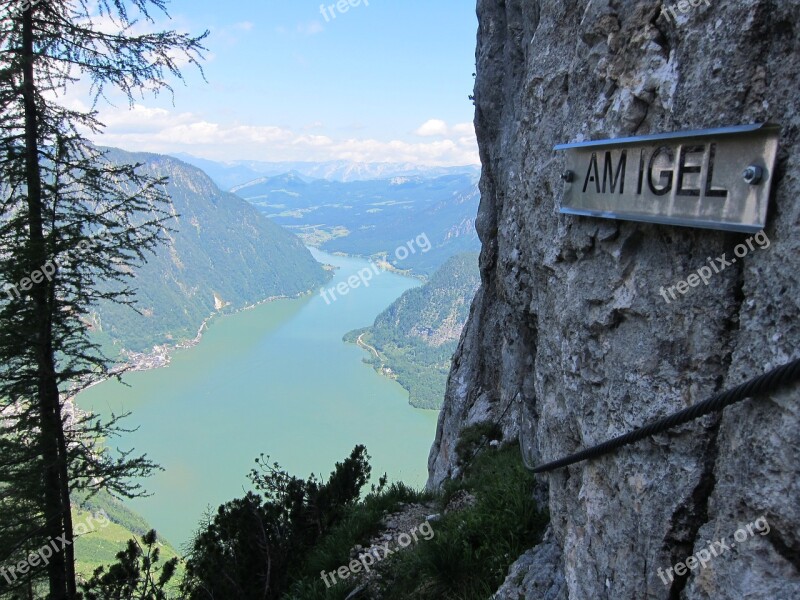 View From Seewandu On Hallstatt Ferrata Lake Free Photos