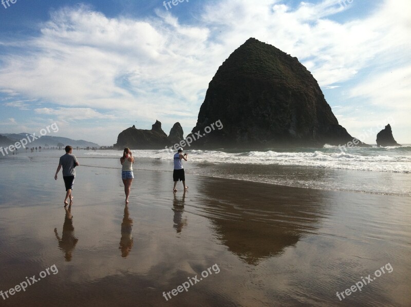 Haystack Rock Oregon Free Photos