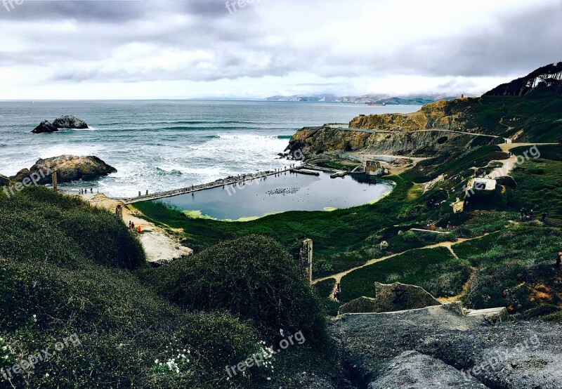 Sutro Baths San Francisco California Structures Old