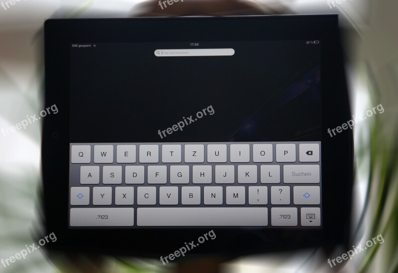 Tablet Keyboard Digital Surface Media