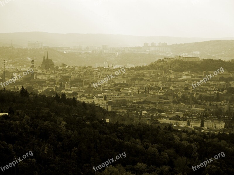 City Panorama Brno Czech Republic Free Photos