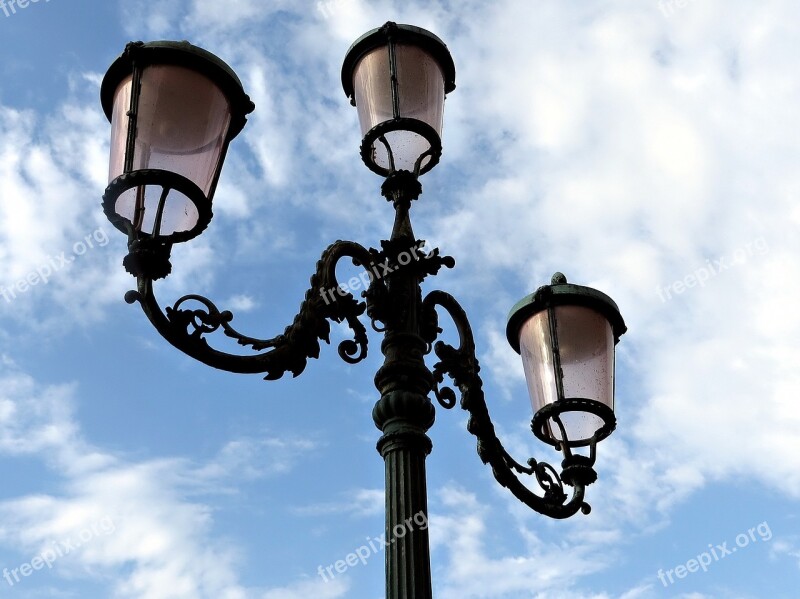 Streetlamp Venice Italy Lamp Venezia