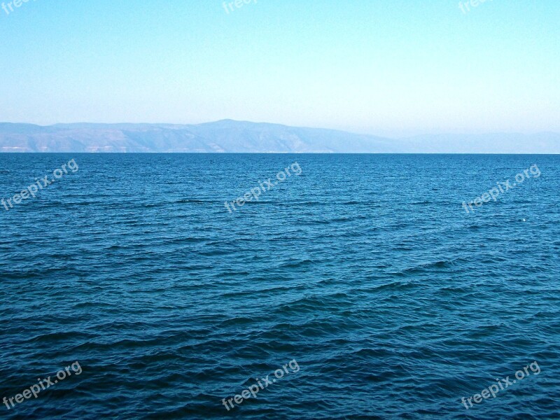 Marine Blue Waves Landscape Sky