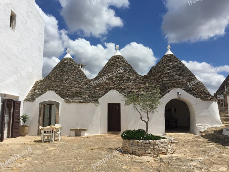 Italy Architecture Tourism Trullo Stone