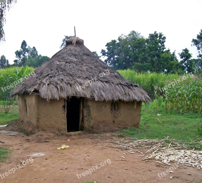 Hut Kenya Africa Clay Primitive