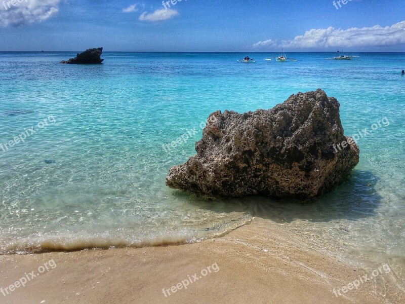 Philippines Boracay Diniwid Beach Beach Sea