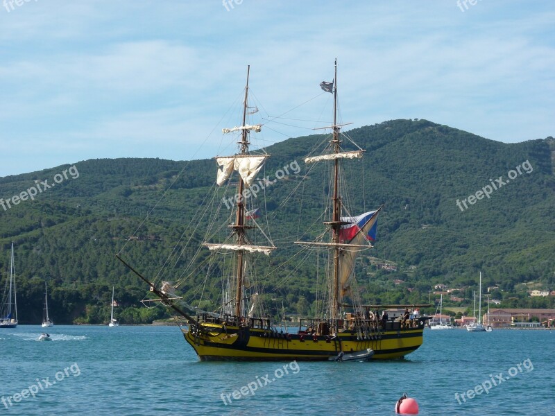 La Grace Tall Ship Saling Boat Elba Chester Iskolahajó