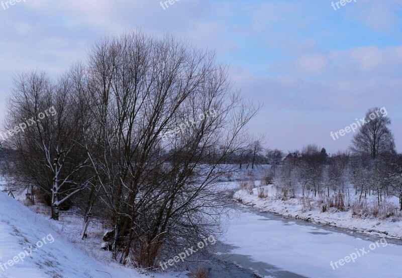 Lühe Winter Mood Old Country Ice