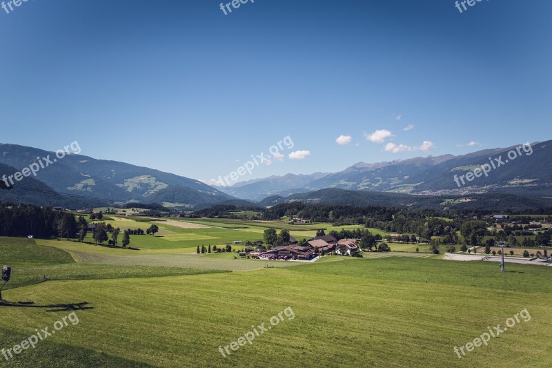 Plan De Corones South Tyrol Alpine Mountains Landscape