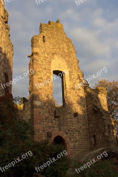 Burgruine Three Oak Grove Castle Historically Middle Ages