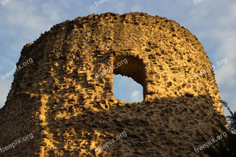 Keep Burgruine Three Oak Grove Castle Historically