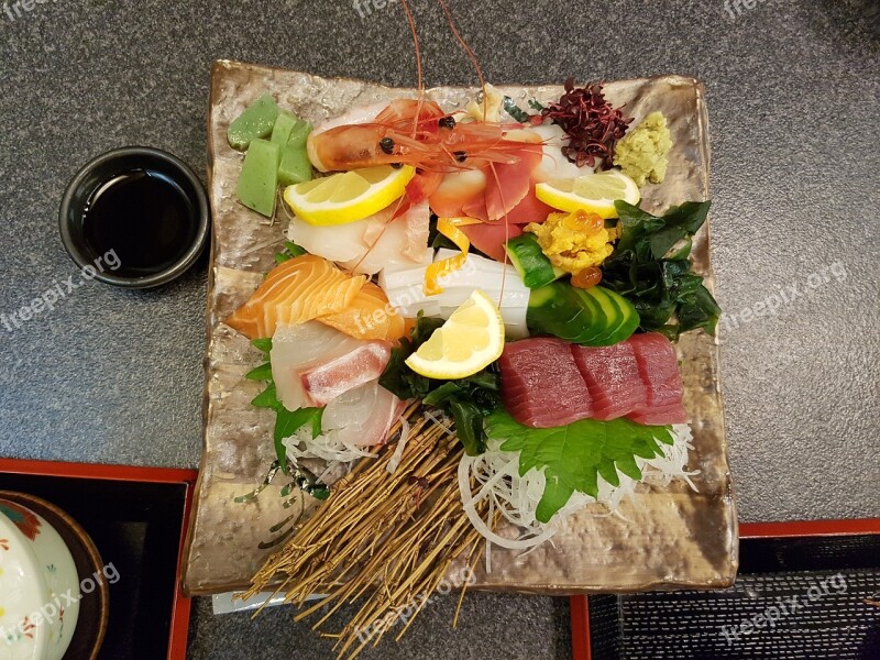 Japan Food Osaka Sashimi Raw Fish