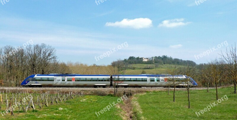 Train Sncf Track Railway Rails