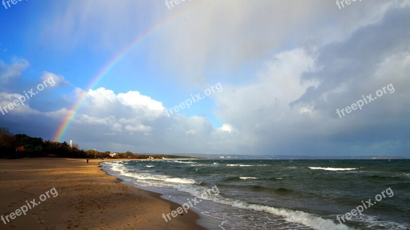 Landscape Sea The Baltic Sea Beach View