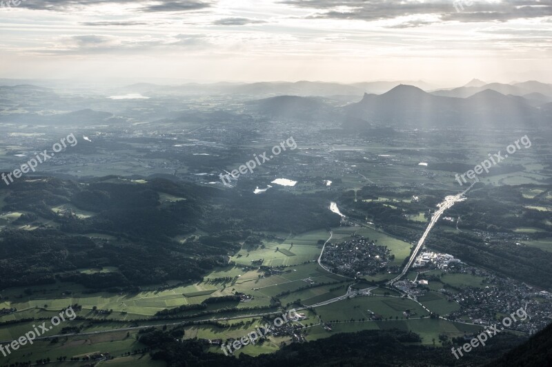 Salzburg Morning Sun Mood Gaisberg Nockstein