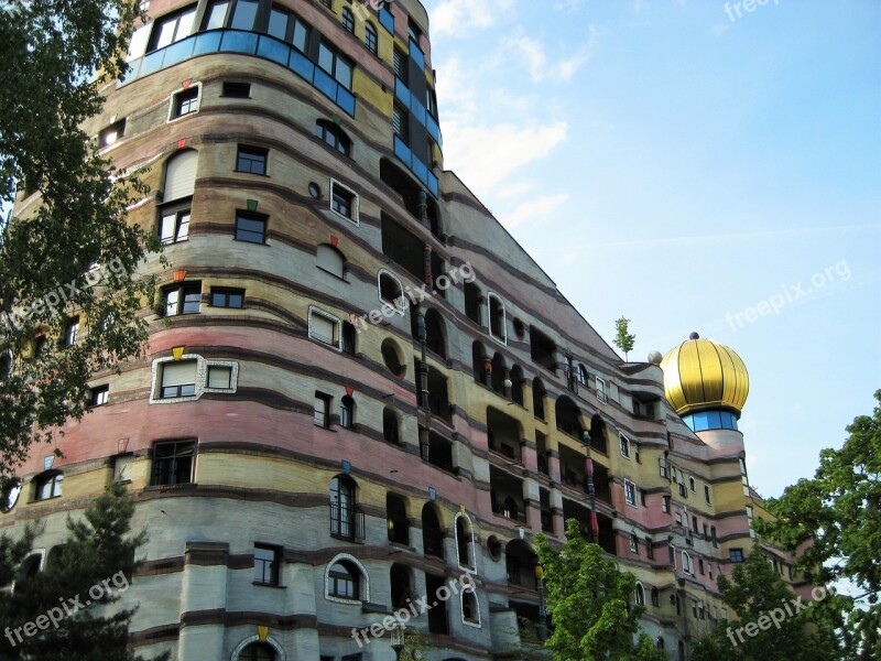 Waldspirale Darmstadt Wood Spiral Germany Friedensreich Hundertwasser