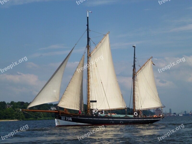 Cutter Sailing Vessel Elbe Maritime Seafaring