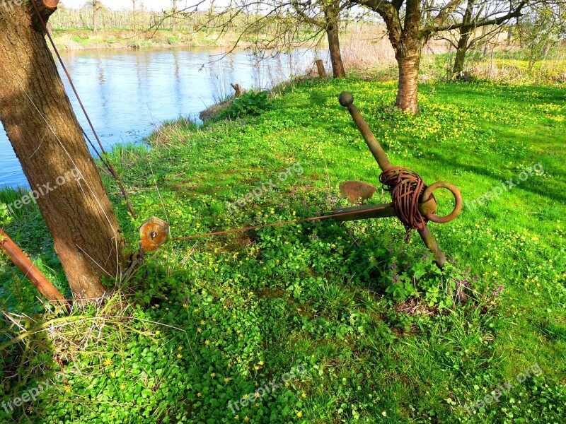 Lühe Old Country Rust Anchor Maritime