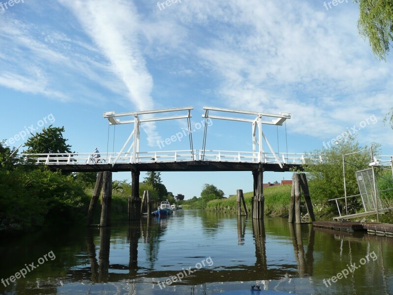 Lühe Bridge Building Places Of Interest Nature