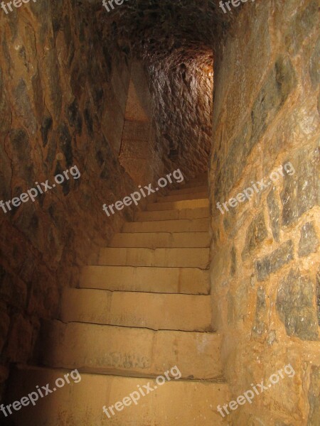 Guédelon Staircase Tower Pierre Medieval