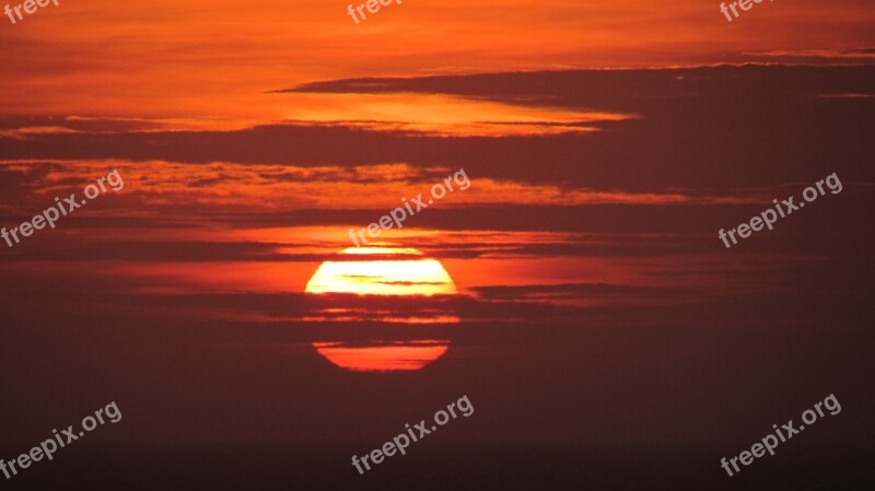 Sunset Rio De Janeiro Landscape Sky Free Photos